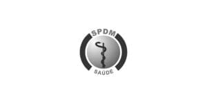 logo spdm em fundo branco.