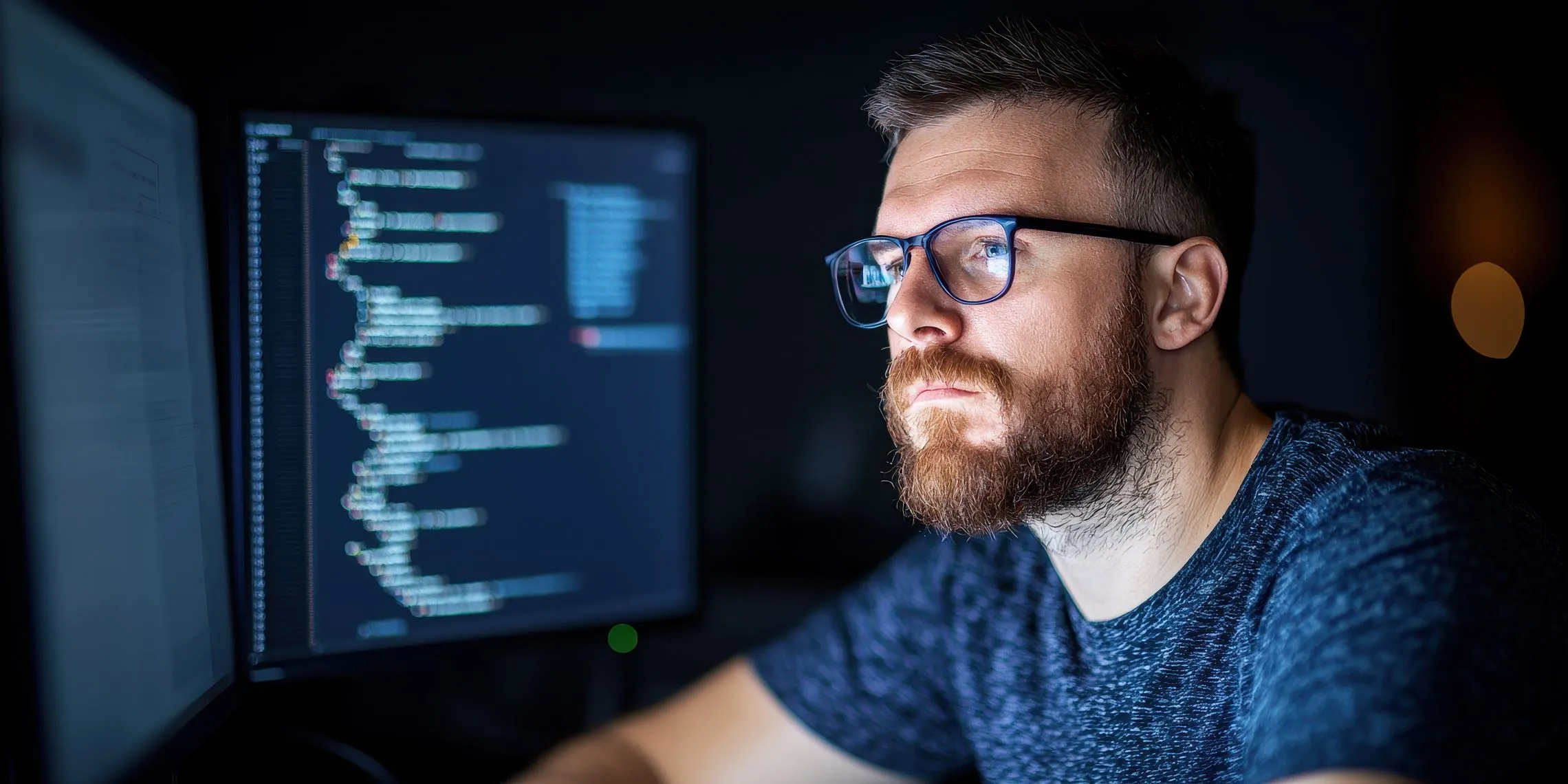 Como saber se meu Certificado SSL está vencido ou prestes a vencer? | Foto de um homem que é desenvolvedor front-end - imagem gerada pela IA | Certificação Digital | Blog da Certisign