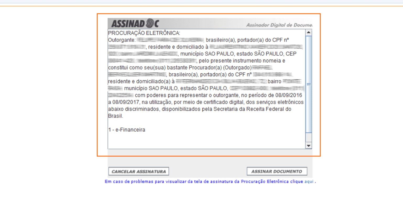Como funciona Procuração Eletrônica | Foto do site do e-CAC com Certificado Digital | Certificado Digital | Blog da Certisign