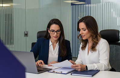 Autoridade de Registro | Foto de duas mulheres trabalhando no escritório | Rede de Parceiros Certisign | Parceria Certisign