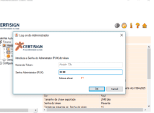 Passo 4 – Informar senha PUK