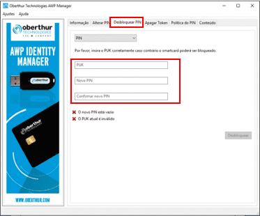 Passo 2 – Selecionar token operacional